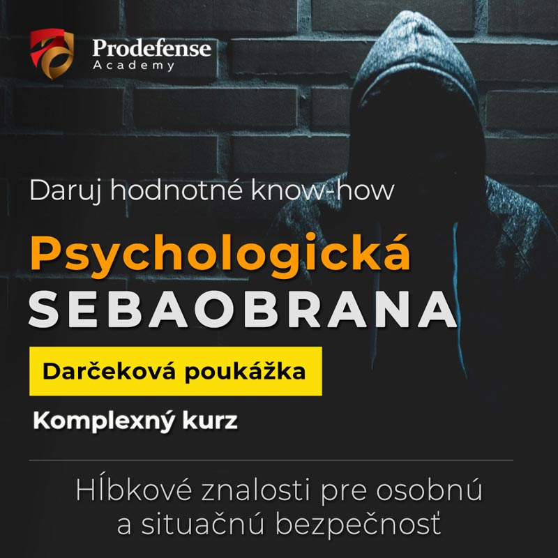 <small><h5>Daruj komplexný kurz:</h5></small><BR>Psychologická sebaobrana (časť 1 až 6)